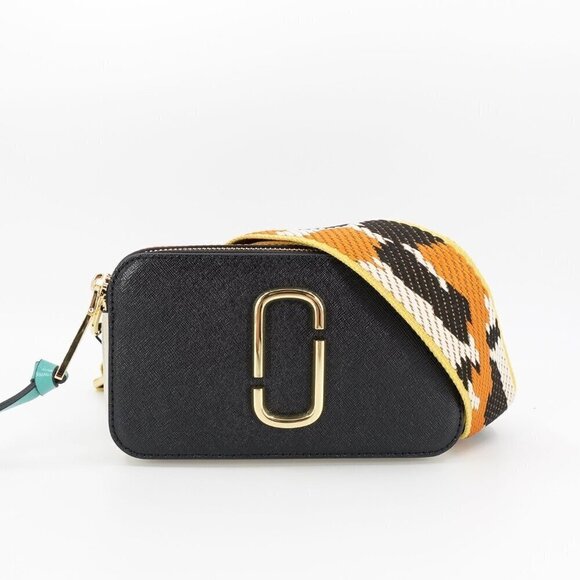 Marc Jacobs Saffiano Small Snapshot Camera Bag Multicolor Black OS
